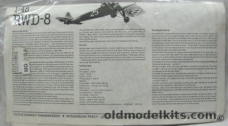 Spojnia 1/48 RWD-8 - Polish Air Force / Hungarian Air Force / Polish Civil Aircraft - Bagged, 2410 plastic model kit